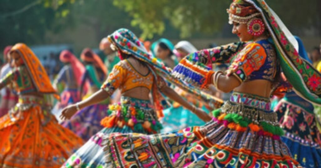 Kesariya Garba in Gandhinagar