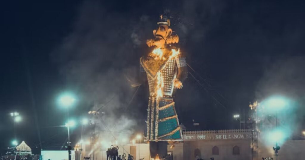 Ravana Dahan During Dussehra 2024